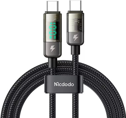 McDodo CA - 3610 USB - C to USB - C PD Cable – 100W, 1.2M, Auto Power - Off (Black) - Saif Al Najmi KwData CablesMcdodoSaif Al Najmi KwMcDodo CA - 3610 USB - C to USB - C PD Cable – 100W, 1.2M, Auto Power - Off (Black)
