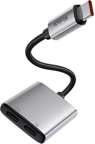 Mcdodo CA - 5570 2 - in - 1 USB - C to Dual USB - C Audio Adapter - Saif Al Najmi KwOTG / ConnectorsMcdodoSaif Al Najmi KwCA-5570Mcdodo CA - 5570 2 - in - 1 USB - C to Dual USB - C Audio Adapter - Saif Al Najmi Kw