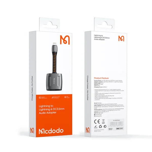 mcdodo CA - 6340 Lightning to Lightning and DC3.5mm cable 0.1m - Saif Al Najmi KwOTG / ConnectorsMcdodoSaif Al Najmi KwCA-6340131112mcdodo CA - 6340 Lightning to Lightning and DC3.5mm cable 0.1m - Saif Al Najmi Kw