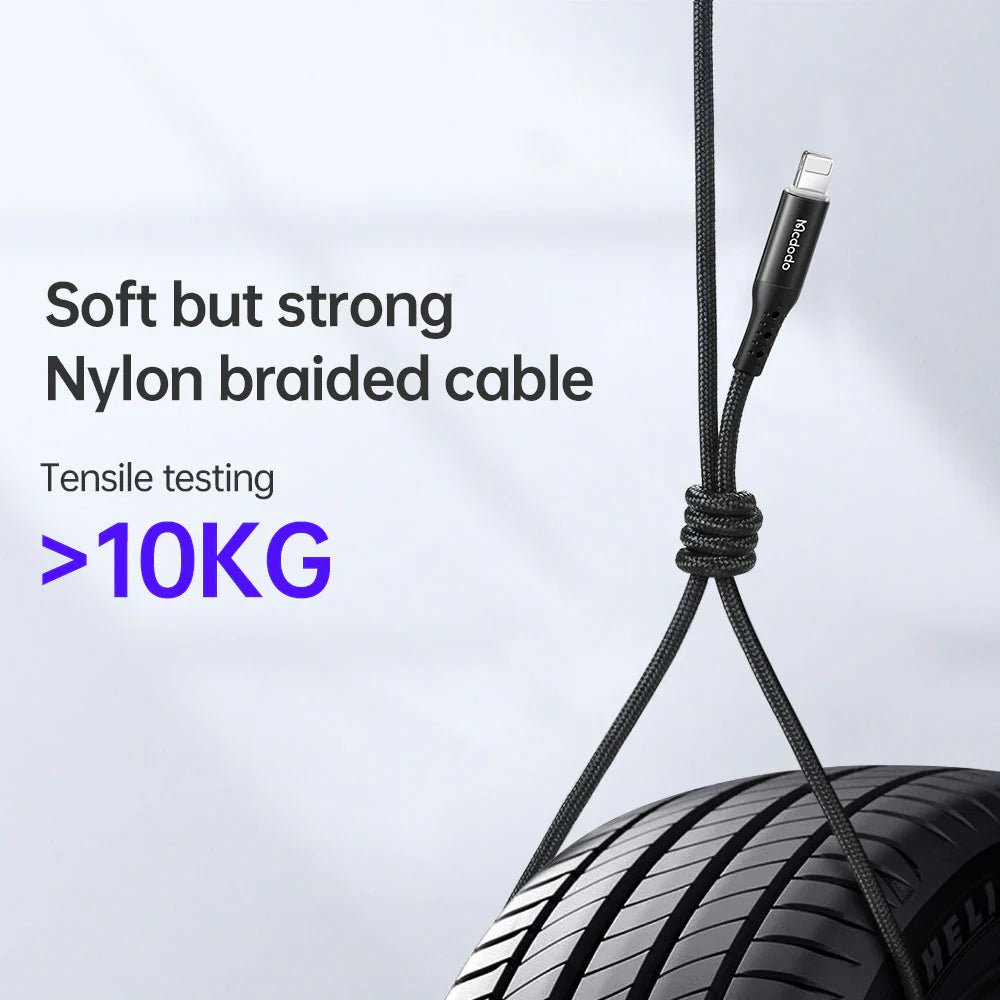 Mcdodo CA - 7360 36W Lightning to Type - C PD 1.2m Cable with Auto Power - Off - Saif Al Najmi KwData CablesMcdodoSaif Al Najmi KwMcdodo CA - 7360 36W Lightning to Type - C PD 1.2m Cable with Auto Power - Off - Saif Al Najmi Kw