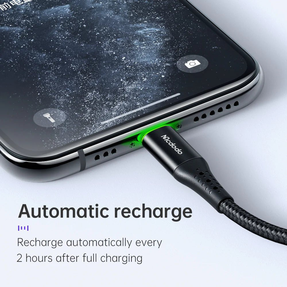 Mcdodo CA - 7360 36W Lightning to Type - C PD 1.2m Cable with Auto Power - Off - Saif Al Najmi KwData CablesMcdodoSaif Al Najmi KwMcdodo CA - 7360 36W Lightning to Type - C PD 1.2m Cable with Auto Power - Off - Saif Al Najmi Kw