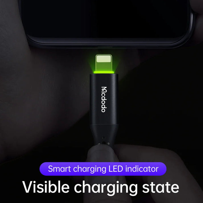 Mcdodo CA - 7360 36W Lightning to Type - C PD 1.2m Cable with Auto Power - Off - Saif Al Najmi KwData CablesMcdodoSaif Al Najmi KwMcdodo CA - 7360 36W Lightning to Type - C PD 1.2m Cable with Auto Power - Off - Saif Al Najmi Kw