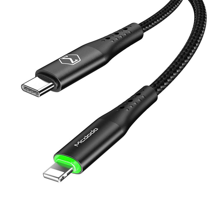 Mcdodo CA - 7361 Lightning to Type - C PD Cable – 36W Fast Charging with Auto Power - Off (1.8m) - Saif Al Najmi KwData CablesMcdodoSaif Al Najmi KwCA-7361Mcdodo PD Charging Cable for iPhone and Type - C Devices