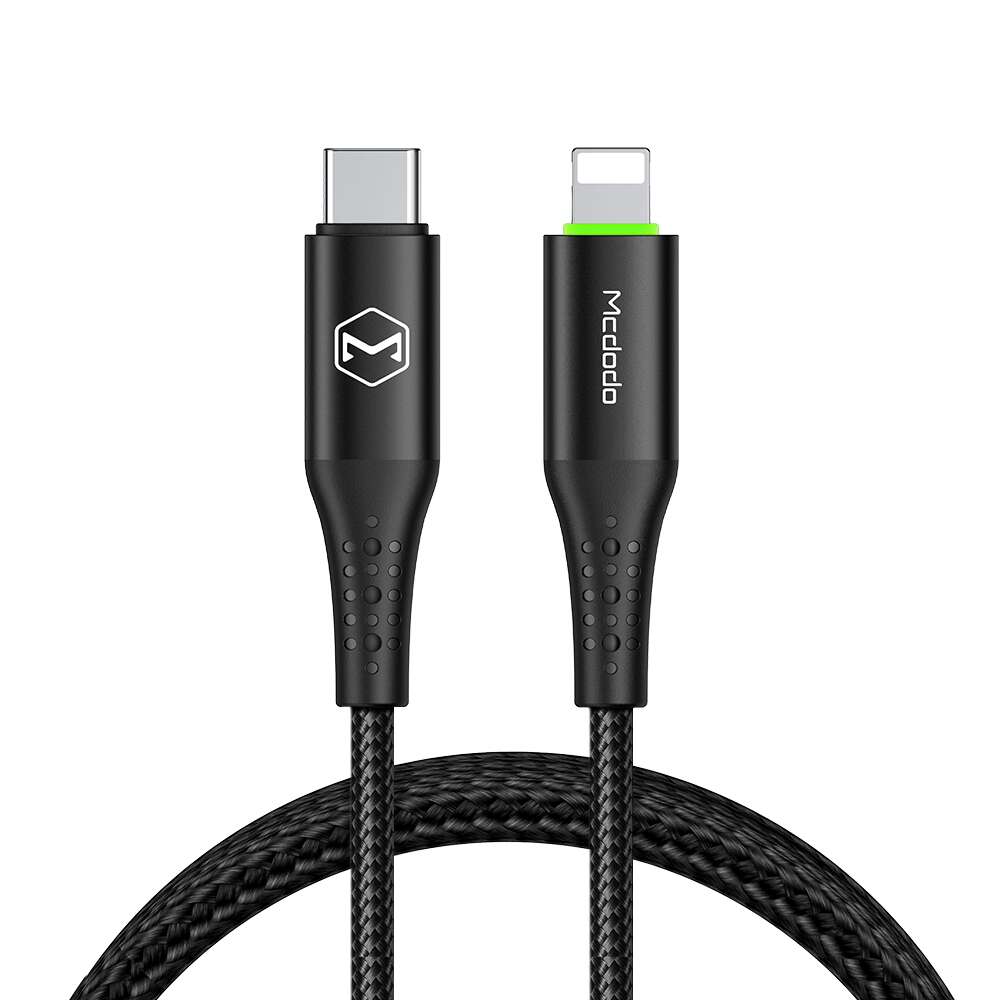 Mcdodo CA - 7361 Lightning to Type - C PD Cable – 36W Fast Charging with Auto Power - Off (1.8m) - Saif Al Najmi KwData CablesMcdodoSaif Al Najmi KwCA-7361Mcdodo CA - 7361 36W Lightning to Type - C PD Cable with Auto Power - Off