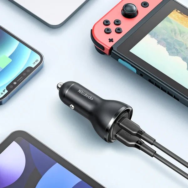 Mcdodo CC - 5670 95W Dual - Port Car Charger with Digital Display - Saif Al Najmi KwCar ChargersMcdodoSaif Al Najmi KwCC-5670131043Mcdodo CC - 5670 95W Dual - Port Car Charger with Digital Display - Saif Al Najmi Kw