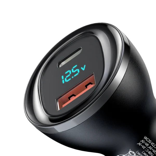 Mcdodo CC - 5670 95W Dual - Port Car Charger with Digital Display - Saif Al Najmi KwCar ChargersMcdodoSaif Al Najmi KwCC-5670131043Mcdodo CC - 5670 95W Dual - Port Car Charger with Digital Display - Saif Al Najmi Kw