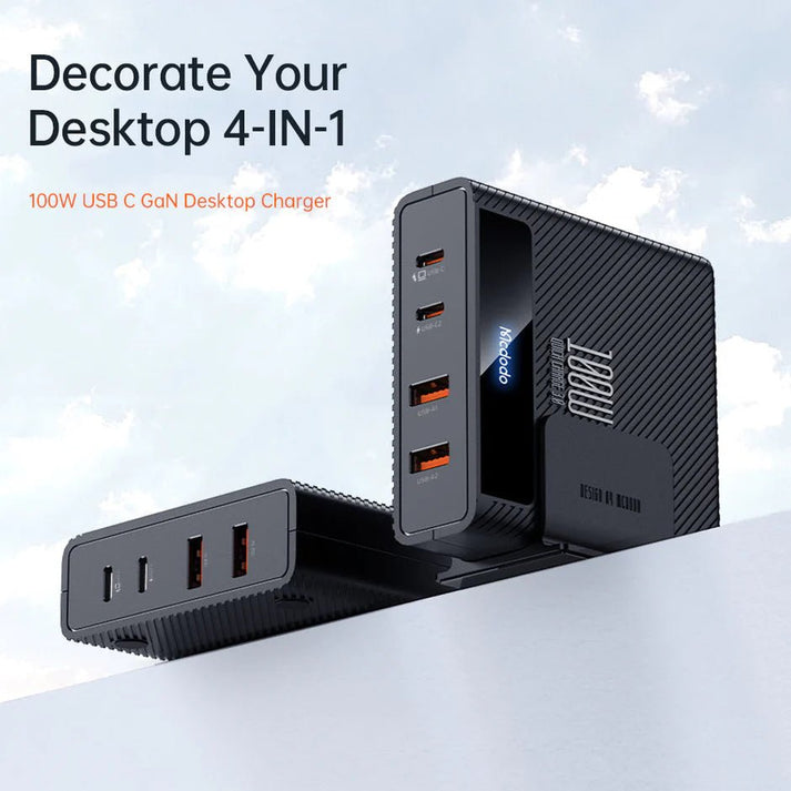 Mcdodo CH - 180 Hyperspace Series 100W 4 - Port PD Quick Charging Station - Saif Al Najmi KwChargersMcdodoSaif Al Najmi KwCH-180132891Mcdodo CH - 180 Hyperspace Series 100W 4 - Port PD Quick Charging Station - Saif Al Najmi Kw