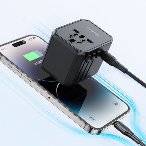 Mcdodo CP - 429 G3 Universal 33W Travel Adapter 1C+2A+1AC - Black - Saif Al Najmi KwAdapterMcdodoSaif Al Najmi KwMcdodo CP - 429 G3 Universal 33W Travel Adapter 1C+2A+1AC - Black - Saif Al Najmi Kw