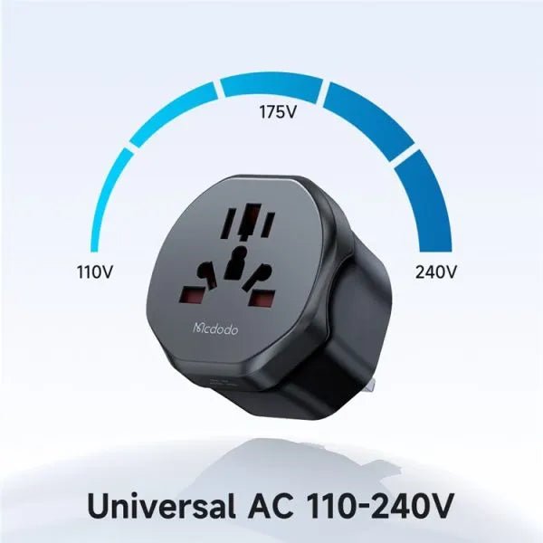 MCDODO CP - 454 Universal Travel Adapter for UK - Saif Al Najmi KwAdapterMcdodoSaif Al Najmi KwMCDODO CP - 454 Universal Travel Adapter for UK - Saif Al Najmi Kw