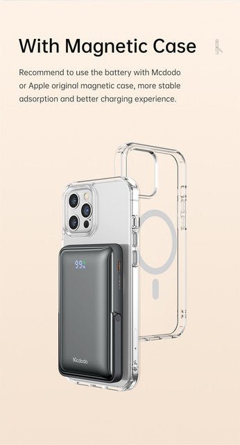 Mcdodo Gopower Wireless Digital Magnetic Display PD 20W Power Bank 10000mAh - Saif Al Najmi KwWireless Power BanksMcdodoSaif Al Najmi KwMC-0692131113BlueMcdodo Gopower Digital Magnetic Display PD 20W Power Bank 10000mAh - Saif Al Najmi Kw