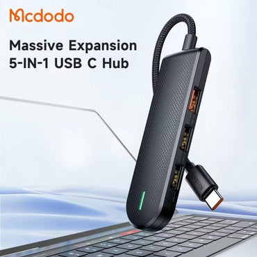 MCDODO HU - 143 5 in 1 Massive Expansion USB - C HUB - Saif Al Najmi KwUSB HubMcdodoSaif Al Najmi KwHU-143132201MCDODO HU - 143 5 in 1 Massive Expansion USB - C HUB - Saif Al Najmi Kw