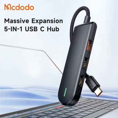 MCDODO HU - 143 5 in 1 Massive Expansion USB - C HUB - Saif Al Najmi KwUSB HubMcdodoSaif Al Najmi KwHU-143132201MCDODO HU - 143 5 in 1 Massive Expansion USB - C HUB - Saif Al Najmi Kw
