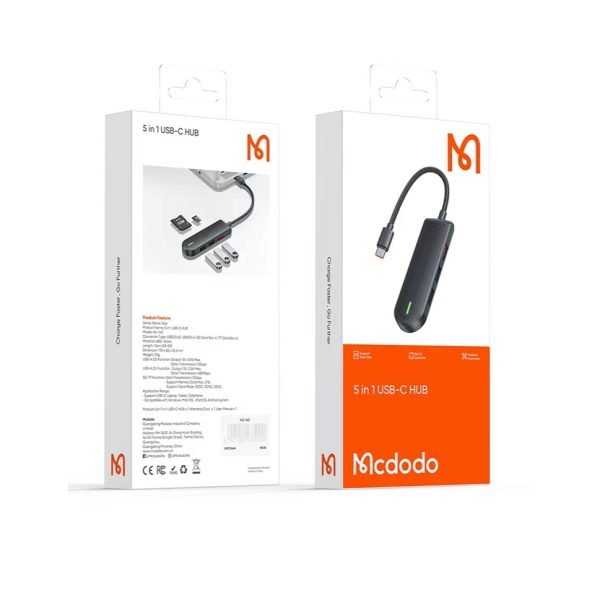 MCDODO HU - 143 5 in 1 Massive Expansion USB - C HUB - Saif Al Najmi KwUSB HubMcdodoSaif Al Najmi KwHU-143132201MCDODO HU - 143 5 in 1 Massive Expansion USB - C HUB - Saif Al Najmi Kw