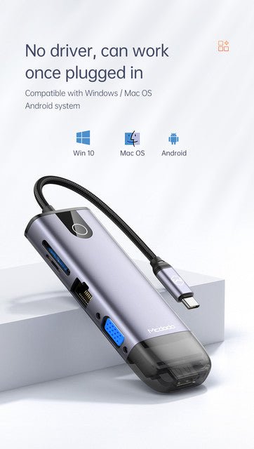 Mcdodo HU - 7420 10 in 1 HUB - Saif Al Najmi KwOTG / ConnectorsMcdodoSaif Al Najmi KwMcdodo HU - 7420 10 in 1 HUB - Saif Al Najmi Kw