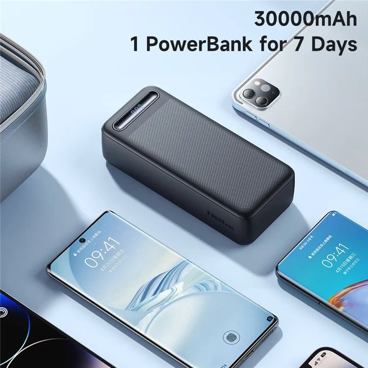 MCDODO MC - 391 30000mAh Power Bank – 22.5W PD Fast Charging with Digital Display - Saif Al Najmi KwPower BanksMcdodoSaif Al Najmi KwMCDODO MC - 391 30000mAh Power Bank – 22.5W PD Fast Charging with Digital Display