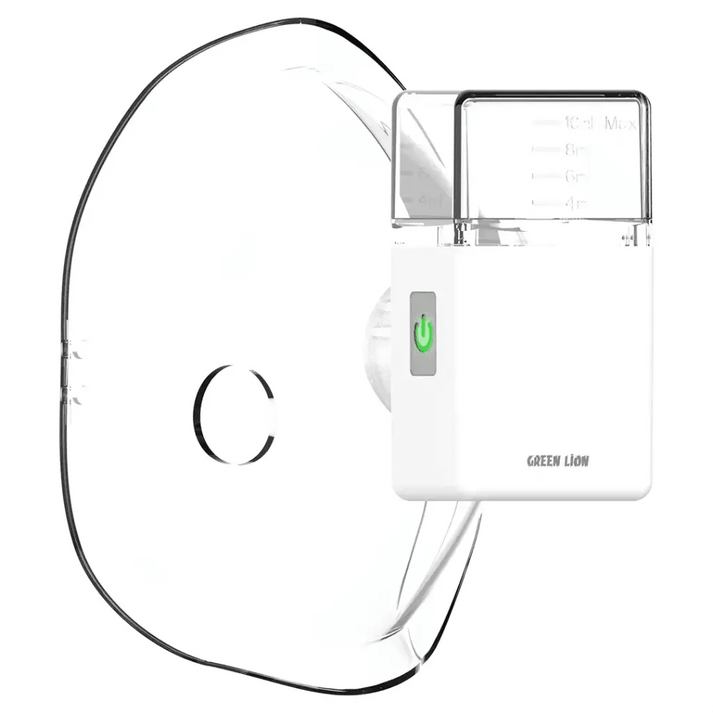 Mini Nebulizer Portable Mesh Inhaler USB Rechargeable Green Lion - White - Saif Al Najmi KwNebulizerGreen LionSaif Al Najmi KwMini Nebulizer Portable Mesh Inhaler USB Rechargeable Green Lion - White