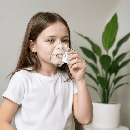 Mini Nebulizer Portable Mesh Inhaler USB Rechargeable Green Lion - White - Saif Al Najmi KwNebulizerGreen LionSaif Al Najmi KwMini Nebulizer Portable Mesh Inhaler USB Rechargeable Green Lion - White