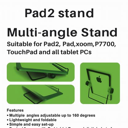Multi-Angle Foldable Tablet Stand – Adjustable Holder for iPad, Samsung Galaxy & All Tablets