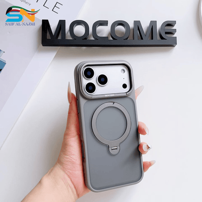 MOCOME MagSafe iPhone 17 Pro / 17 Pro Max Case – Magnetic Ring (Matte Grey) - Saif Al Najmi KwPhone CaseMOCOMESaif Al Najmi KwiPhone 17 PROMOCOME MagSafe iPhone 17 Pro / 17 Pro Max Case – Magnetic Ring (Matte Grey)
