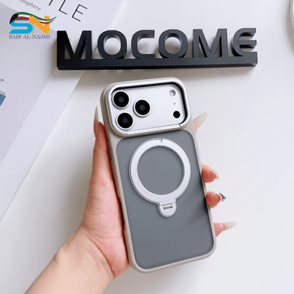 MOCOME MagSafe iPhone 17 Pro / 17 Pro Max Case – Magnetic Ring (Silver/Grey) - Saif Al Najmi KwPhone CaseMOCOMESaif Al Najmi KwiPhone 17 PROMOCOME MagSafe iPhone 17 Pro / 17 Pro Max Case – Magnetic Ring (Silver/Grey)