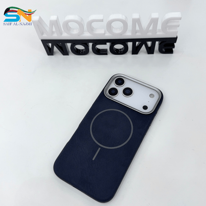MOCOME MagSafe iPhone 17 Pro / 17 Pro Max Leather Case – Magnetic Ring (Dark Blue) - Saif Al Najmi KwPhone CaseMOCOMESaif Al Najmi KwiPhone 17 PROMOCOME MagSafe iPhone 17 Pro / 17 Pro Max Leather Case – Magnetic Ring (Dark Blue)