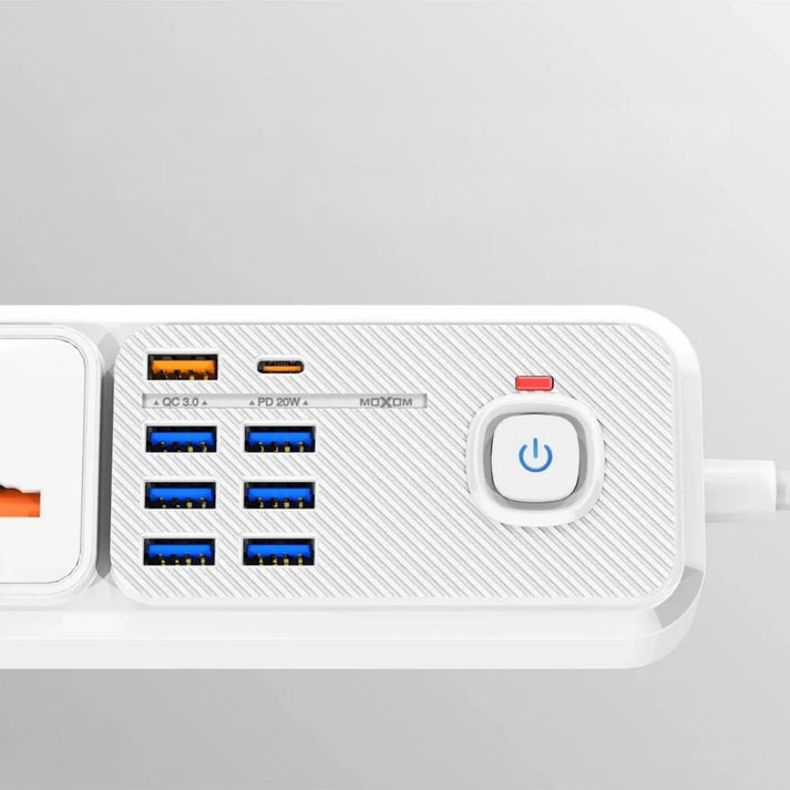 MOXOM 12 in 1 2500W Power Strip (MX - ST14) - Saif Al Najmi KwExtension Power SocketMOXOMSaif Al Najmi KwWhiteMOXOM 12 in 1 2500W Power Strip (MX - ST14) - Saif Al Najmi Kw