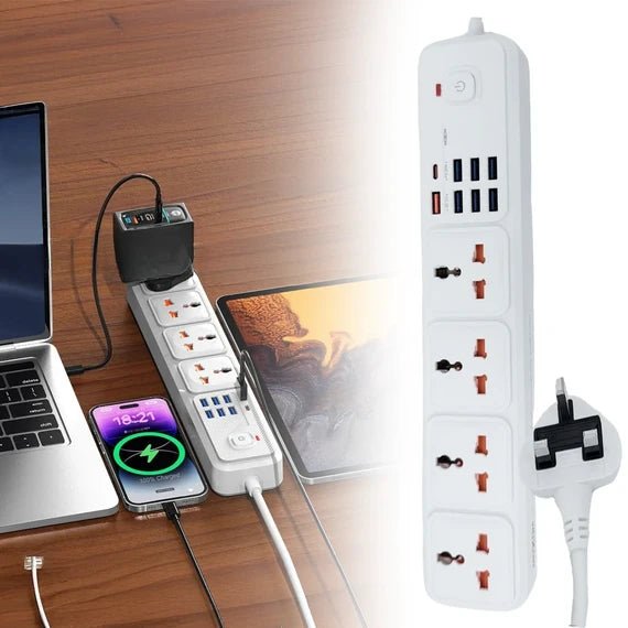 MOXOM 12 in 1 2500W Power Strip (MX - ST14) - Saif Al Najmi KwExtension Power SocketMOXOMSaif Al Najmi KwWhiteMOXOM 12 in 1 2500W Power Strip (MX - ST14) - Saif Al Najmi Kw