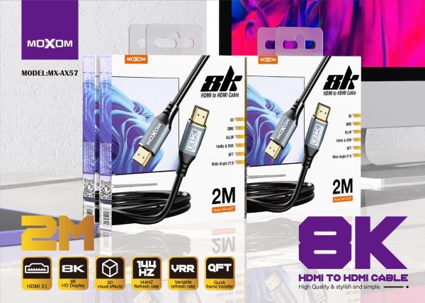 MOXOM MX - AX57 8K 2M HDMI CABLE - Saif Al Najmi KwData CablesMOXOMSaif Al Najmi KwMX-AX57131947MOXOM MX - AX57 8K 2M HDMI CABLE - Saif Al Najmi Kw