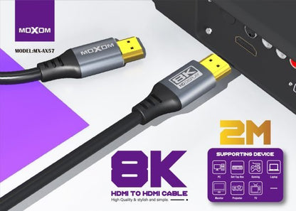 MOXOM MX - AX57 8K 2M HDMI CABLE - Saif Al Najmi KwData CablesMOXOMSaif Al Najmi KwMX-AX57131947MOXOM MX - AX57 8K 2M HDMI CABLE - Saif Al Najmi Kw