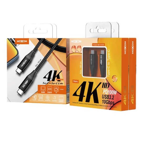 Moxom MX - AX59/MX - AX60 4K Type - C to Type - C Cable - Saif Al Najmi KwData CablesMOXOMSaif Al Najmi KwMX-AX59131950Moxom MX - AX59/MX - AX60 4K Type - C to Type - C Cable - Saif Al Najmi Kw