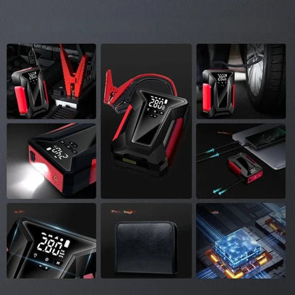 Multi - Functional Car Jump Starter with air compressor 39800mAh 8L - Saif Al Najmi KwAir PumpSaif Al Najmi KwSaif Al Najmi KwMulti - Functional Car Jump Starter with air compressor 39800mAh 8L - Saif Al Najmi Kw