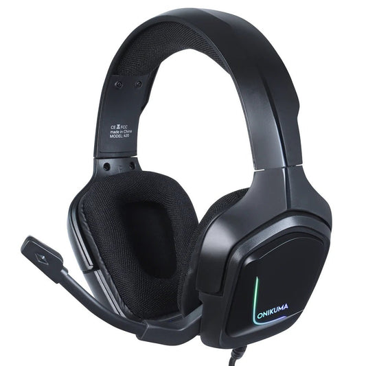 ONIKUMA K20 Wired Gaming Headset with Microphone & RGB Light - Clear Audio & Comfortable Design - Saif Al Najmi KwGamingONIKUMASaif Al Najmi KwBlackONIKUMA K20 Wired Gaming Headset with Microphone & RGB Light - Clear Audio & Comfortable Design - Saif Al Najmi Kw