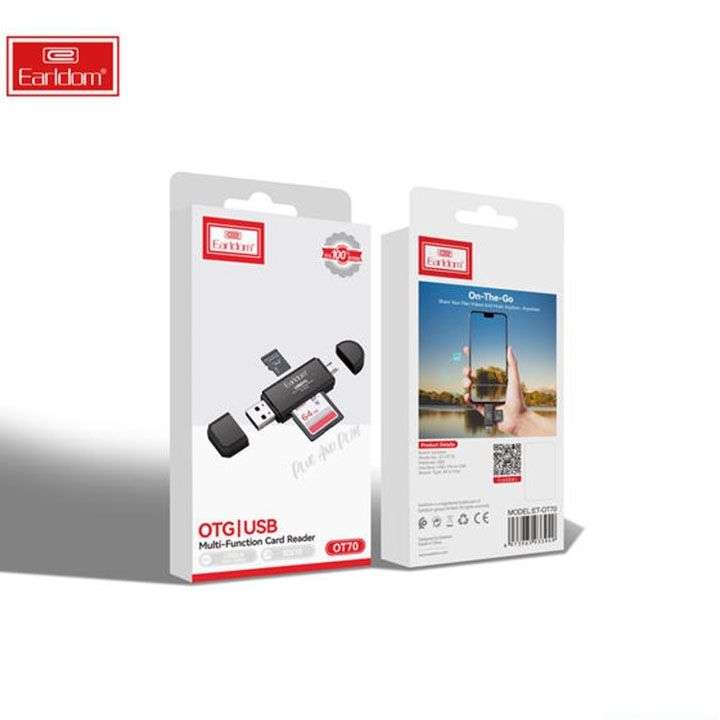 Earldom 4-in-1 Micro USB/USB to SD/MicroSD OTG Card Reader - Saif Al Najmi Kw
