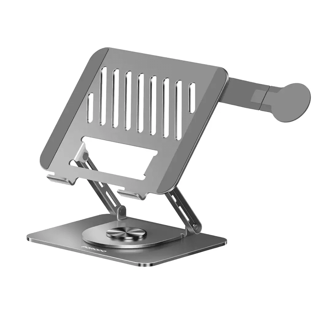 Porodo 360° Foldable Laptop Stand with MagSafe Holder Gray - Saif Al Najmi Kwlaptop standPorodoSaif Al Najmi KwPorodo 360° Foldable Laptop Stand with MagSafe Holder Gray
