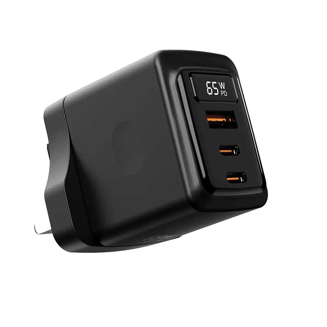 Porodo GaN 65W Multi - Port Wall Charger - Saif Al Najmi KwWall ChargerPorodoSaif Al Najmi KwPorodo GaN 65W Multi - Port Wall Charger