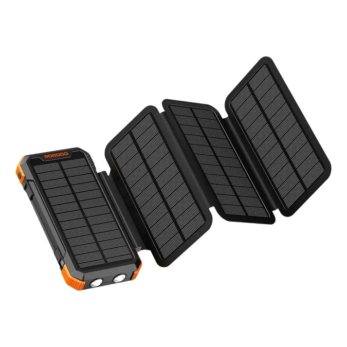 Porodo Power Bank 20000mAh 4 - Panel Solar - Black - Saif Al Najmi KwSolar Power BankPorodoSaif Al Najmi KwPorodo Power Bank 20000mAh 4 - Panel Solar - Black - Saif Al Najmi Kw