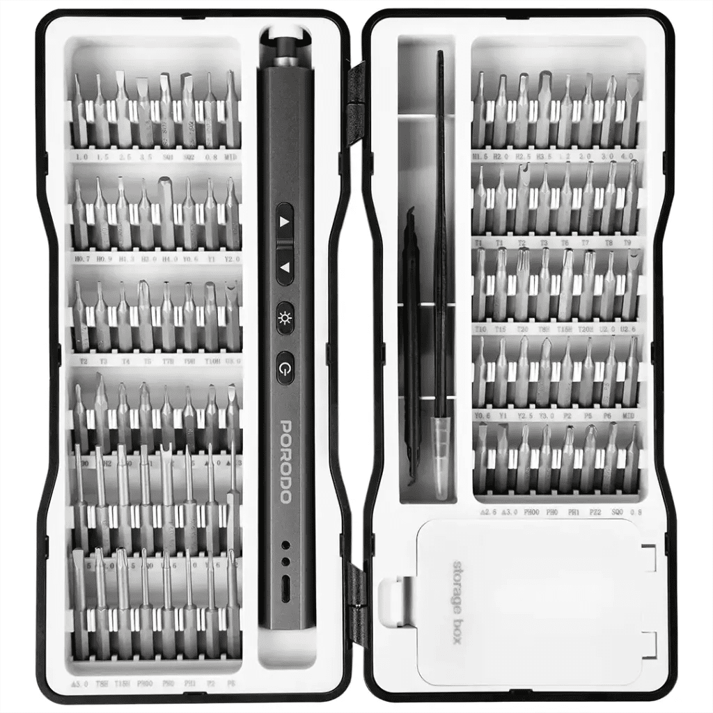 Porodo TechFix 97 - In - 1 Electric Precision Screwdriver Kit Black - Saif Al Najmi KwTOOLKITPorodoSaif Al Najmi KwPorodo TechFix 97 - In - 1 Electric Precision Screwdriver Kit Black