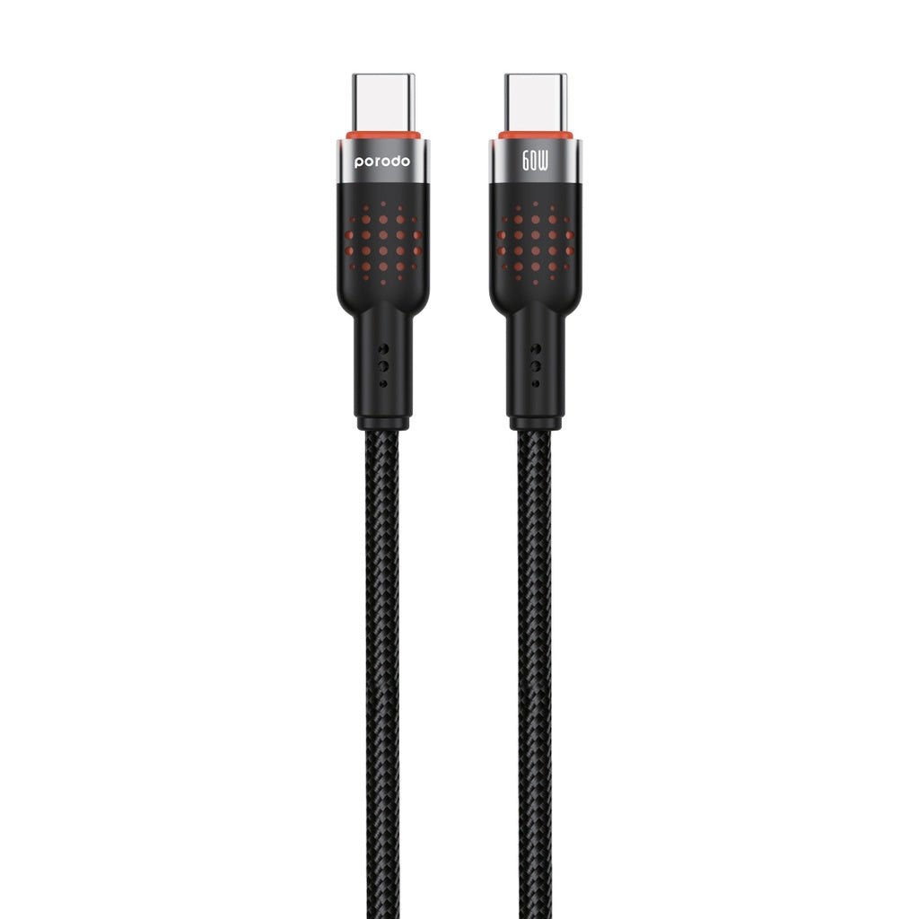 Porodo USB C to USB C Aluminum Braided Fast Charging Cable - Saif Al Najmi KwData CablesPorodoSaif Al Najmi KwPorodo USB C to USB C Aluminum Braided Fast Charging Cable