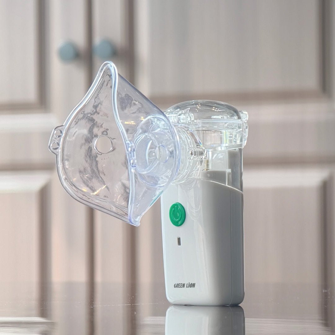 Portable Nebulizer Mesh Inhaler USB Rechargeable Green Lion - White - Saif Al Najmi KwnebulizerSaif Al Najmi KwSaif Al Najmi KwPortable Nebulizer Mesh Inhaler USB Rechargeable Green Lion - White
