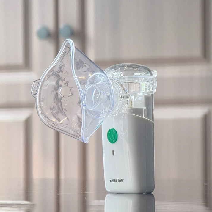 Portable Nebulizer Mesh Inhaler USB Rechargeable Green Lion - White - Saif Al Najmi KwnebulizerSaif Al Najmi KwSaif Al Najmi KwPortable Nebulizer Mesh Inhaler USB Rechargeable Green Lion - White