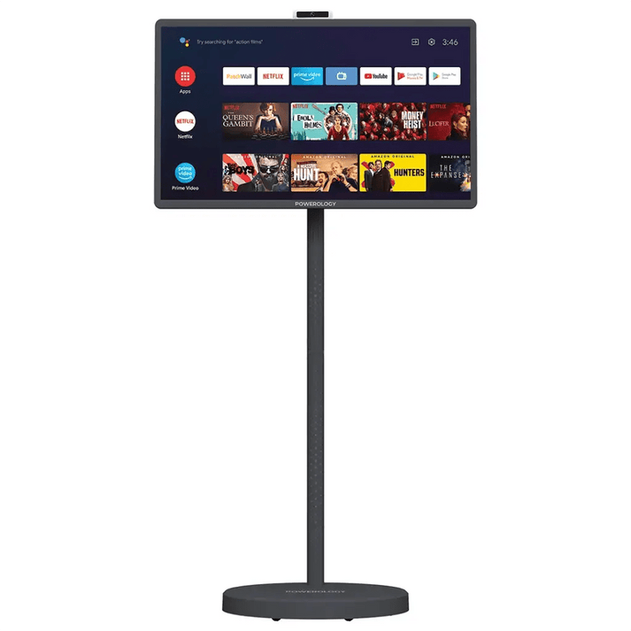 Powerology Banf 32" Portable Smart Monitor – 38400mAh Battery, Android Touch Display (Gray) - Saif Al Najmi KwSmart TVpowerologySaif Al Najmi KwPowerology Banf 32" Portable Smart Monitor – 38400mAh Battery, Android Touch Display (Gray)