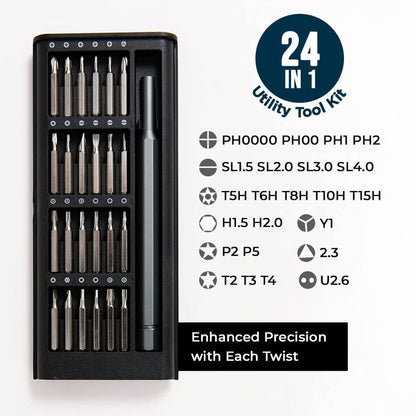 Stainless Steel PROFESSIONAL HARDWARE TOOLS 6024 - Precision Mobile & Laptop Repairing Tool Kit - Saif Al Najmi Kw