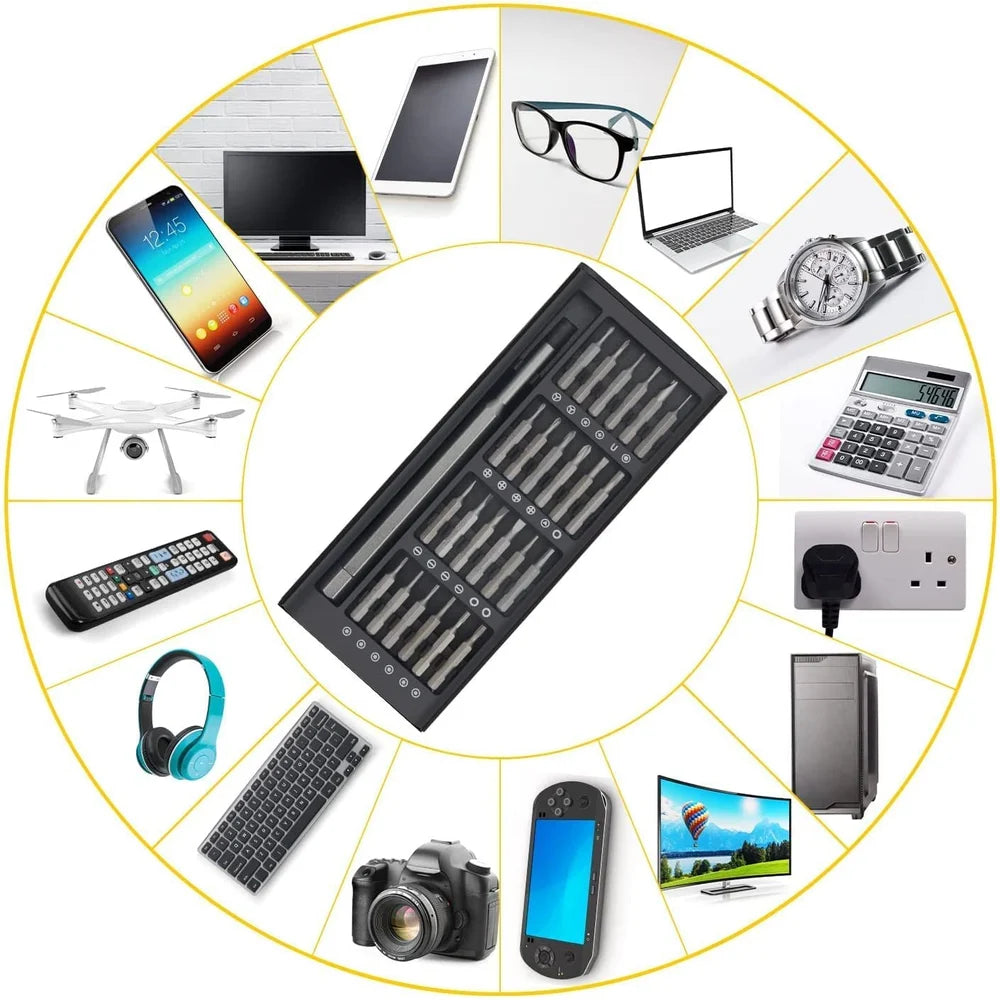 Stainless Steel PROFESSIONAL HARDWARE TOOLS 6024 - Precision Mobile & Laptop Repairing Tool Kit - Saif Al Najmi Kw