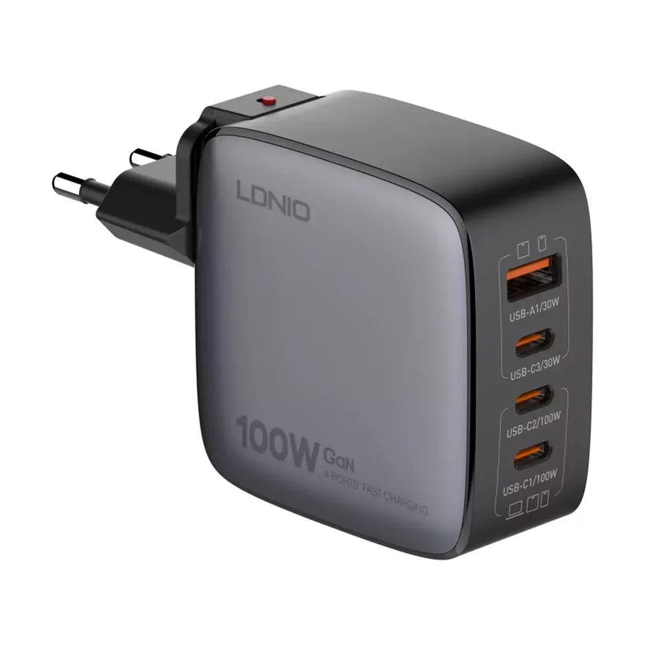 LDNIO Q408 100W GaN Super Fast Charger - Saif Al Najmi Kw