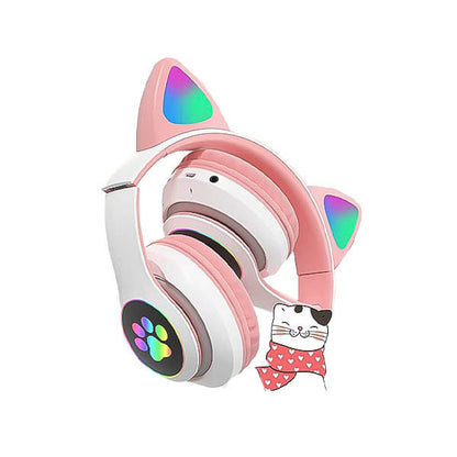 Cute Cat Stereo Foldable Wireless Headsets - Saif Al Najmi Kw