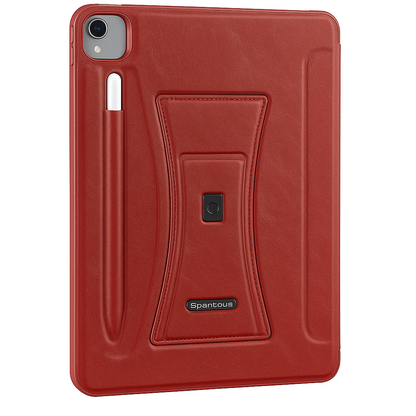 APPLE Premium Leather iPad Case with Kickstand & Apple Pencil Holder – Multiple Colors