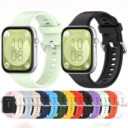 Huawei watch Fit3 Silicone Single Color Watch Band - Saif Al Najmi Kw