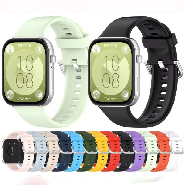 Huawei watch Fit3 Silicone Single Color Watch Band - Saif Al Najmi Kw