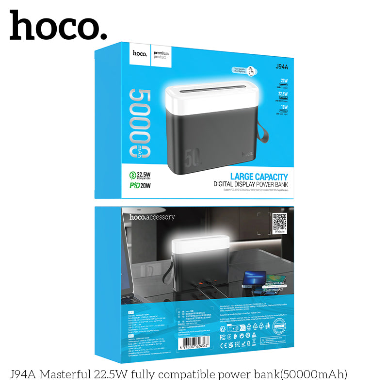 Hoco J94A 22.5W Power Bank (50000mAh) - Saif Al Najmi Kw