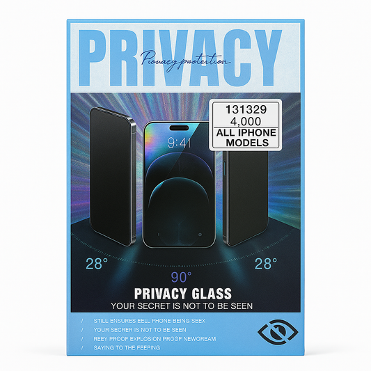 Privacy Glass Screen Protector – Anti-Spy Tempered Glass for All iPhone Models